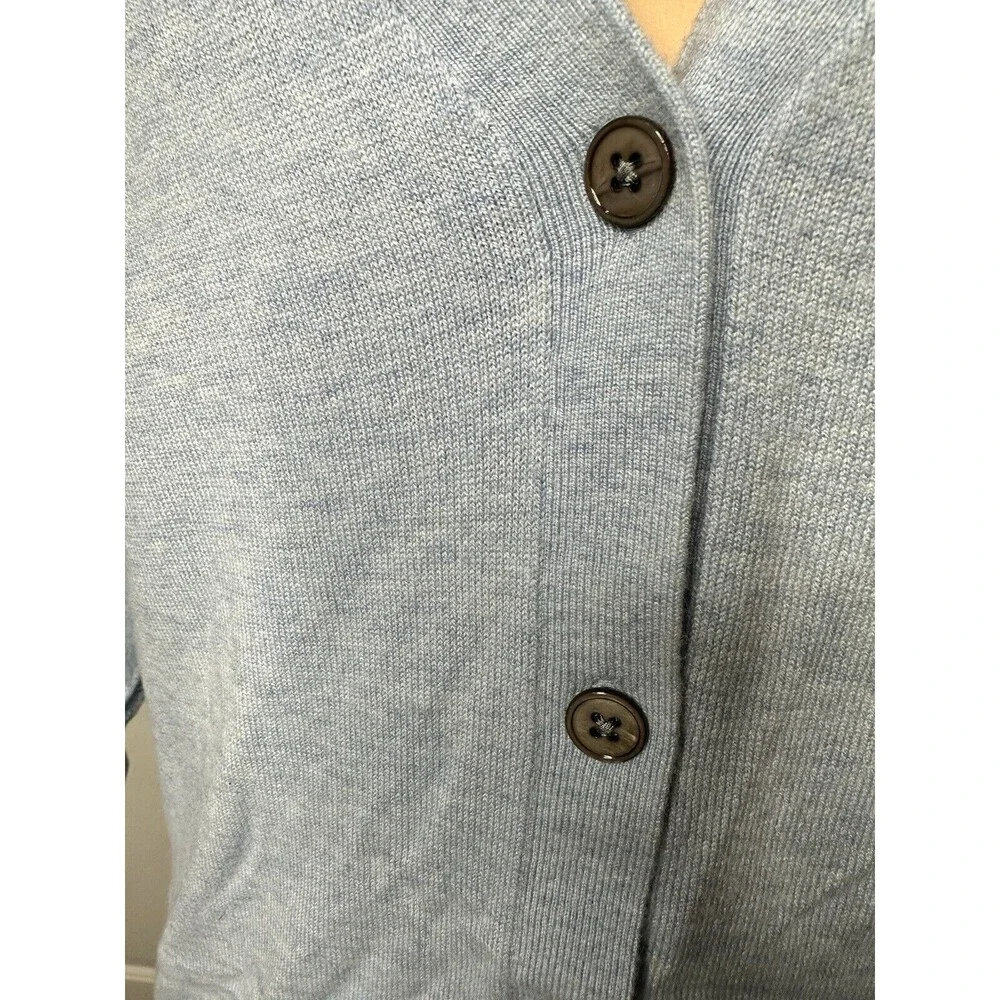 Gap Light Blue Cardigan Sweater  Very Soft Medium - Picture 5 of 9